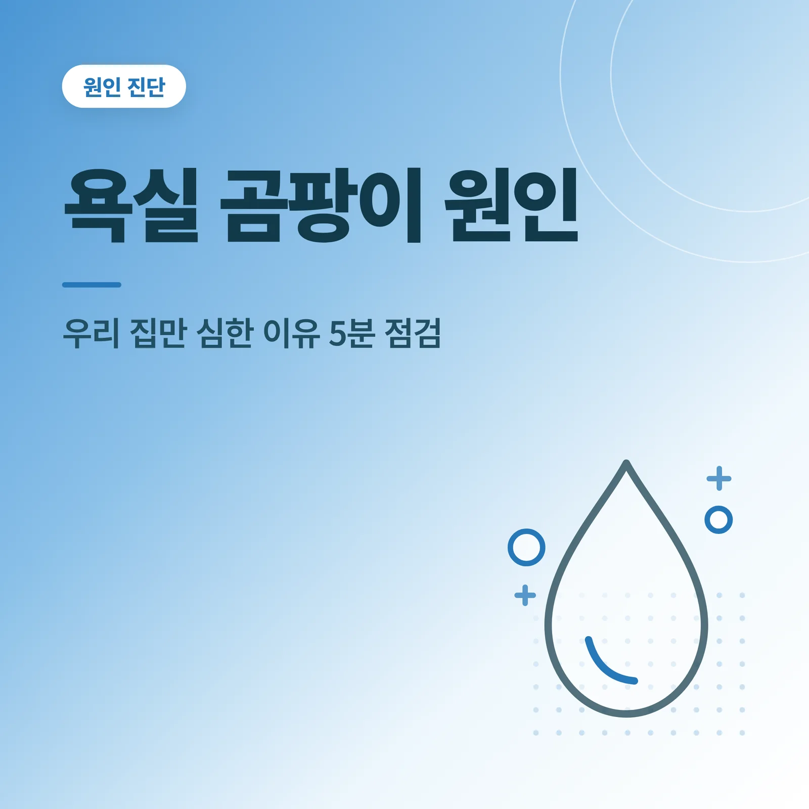 욕실 곰팡이 원인